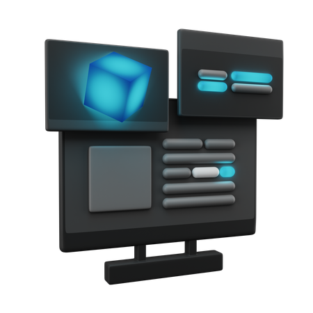 Web Template  3D Icon