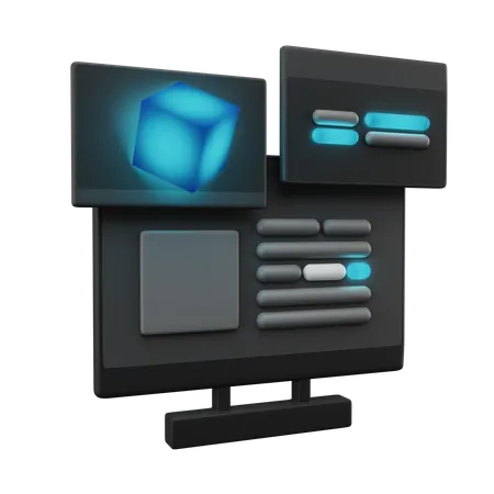 Web Template  3D Icon