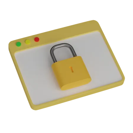 Web Unlock  3D Icon