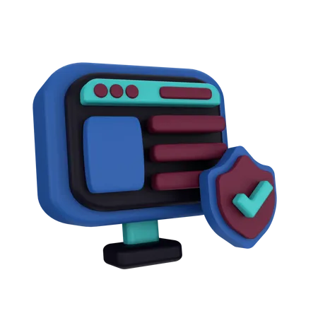 Web verificada  3D Icon