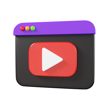 Webvideo  3D Icon