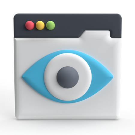 Web View  3D Icon