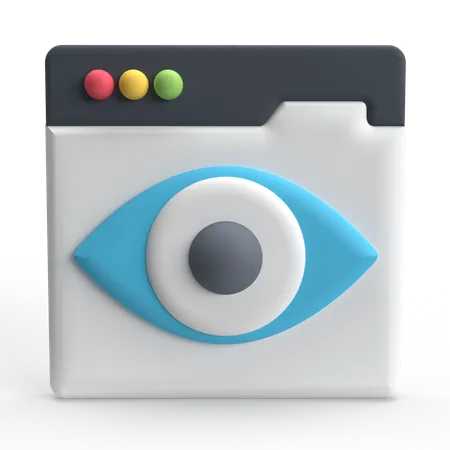 Web View  3D Icon