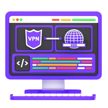 Web Vpn  3D Icon