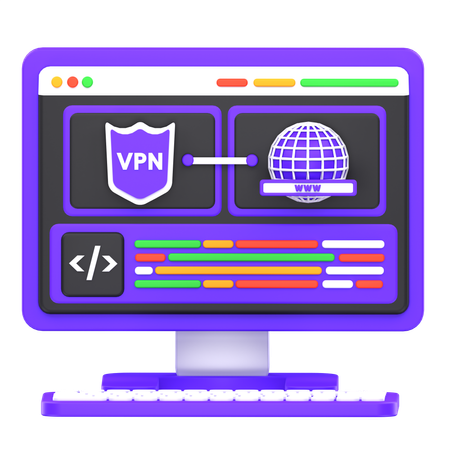 Web Vpn  3D Icon