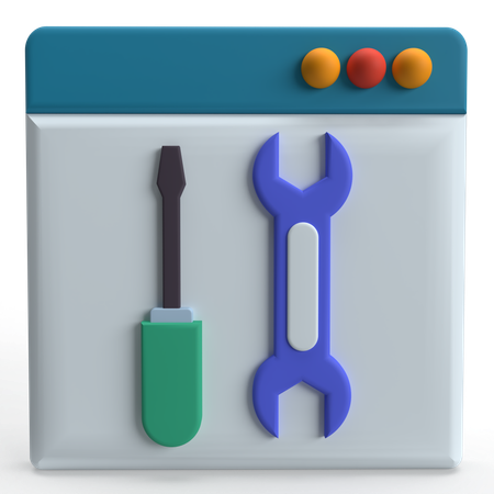 Web-Wartung  3D Icon