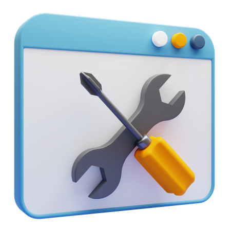 Web-Wartung  3D Icon