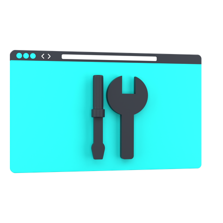 Web-Wartung  3D Icon