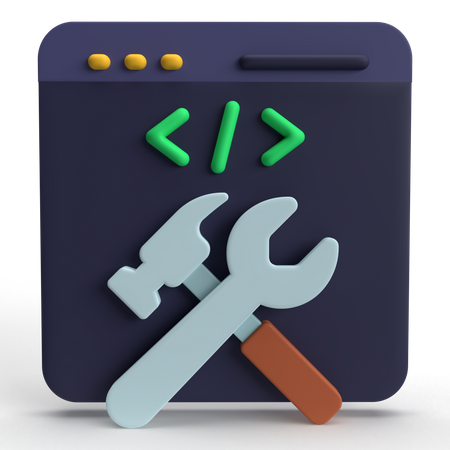 Web-Wartung  3D Icon