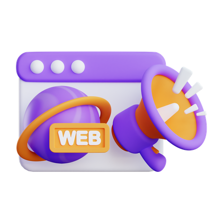 Web-Werbung  3D Illustration