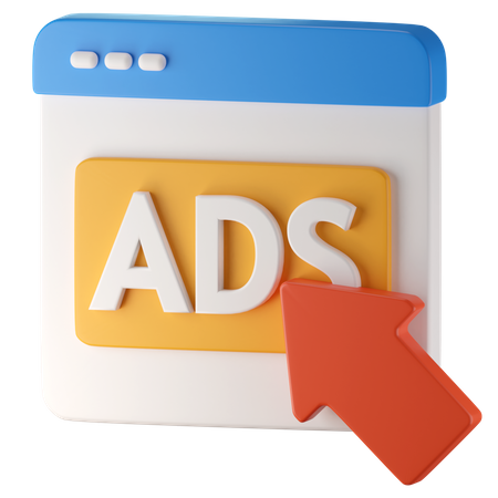 Web-Werbung  3D Icon