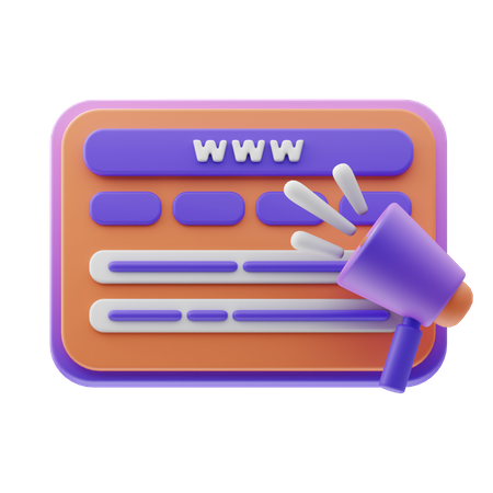Web-Werbung  3D Icon