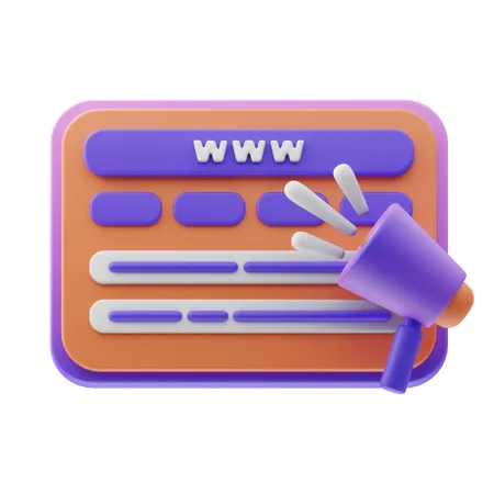 Web-Werbung  3D Icon