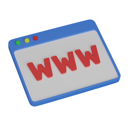 Web Www  3D Icon