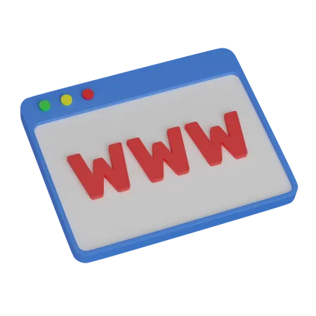 Web Www  3D Icon