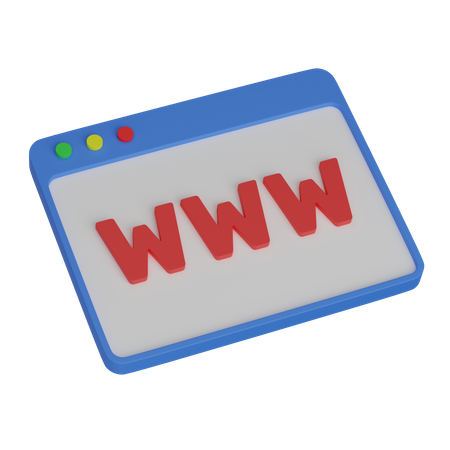 Web Www 3D Icon