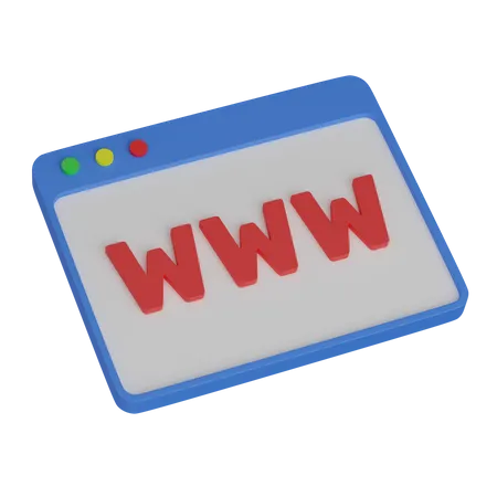 Web Www 3D Icon