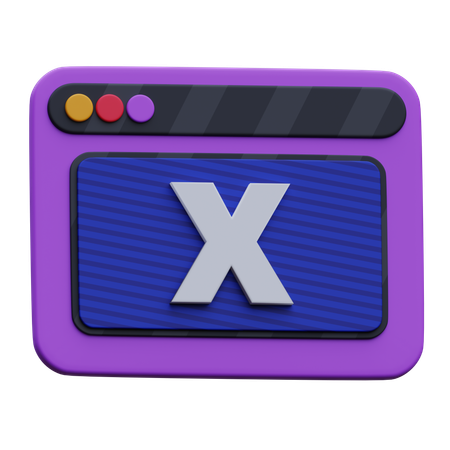 Webx  3D Icon