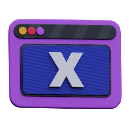 Webx  3D Icon