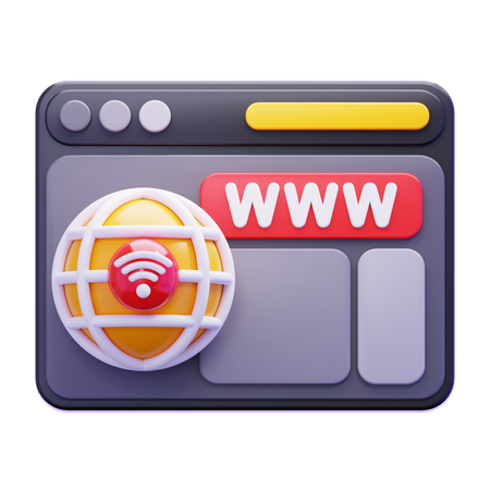 Webbrowser  3D Icon