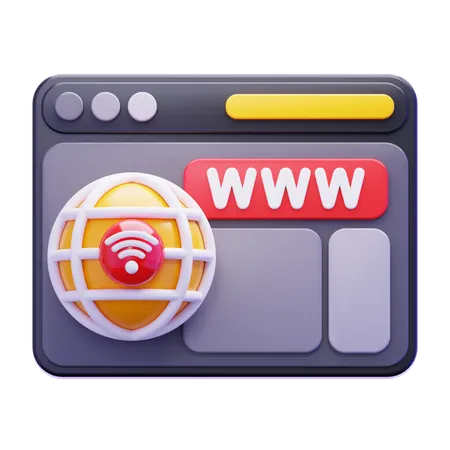 Webbrowser  3D Icon