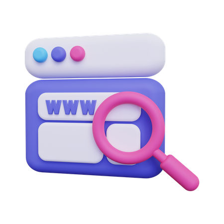 Webbrowser  3D Illustration