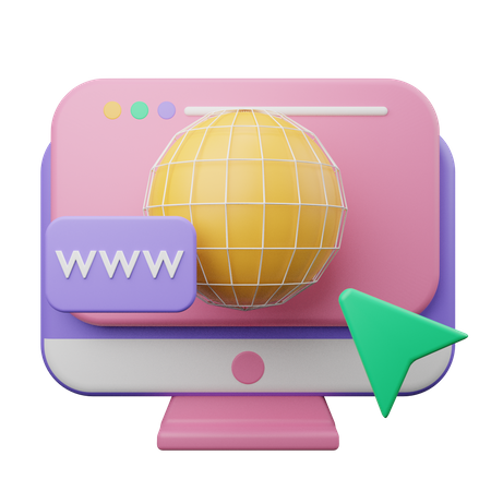 Webbrowser  3D Illustration