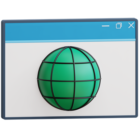 Webbrowser  3D Icon