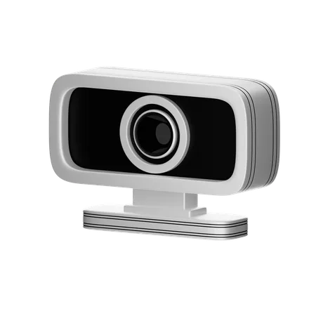 3 D Icon Webcam Black And White 3D Icon
