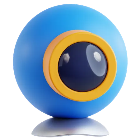 Câmera web  3D Icon