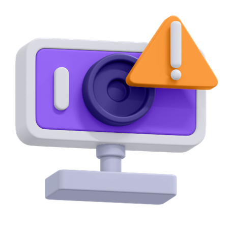 Webcam Error  3D Icon