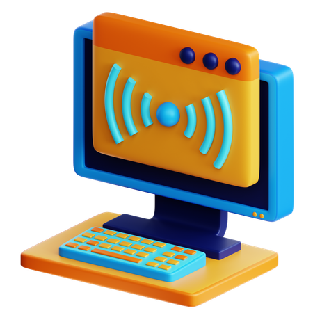 Webcast  3D Icon