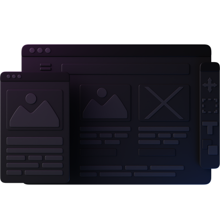 Web-Design  3D Icon