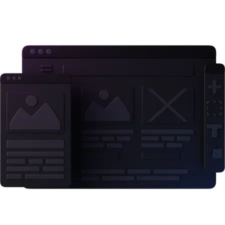 Web-Design  3D Icon