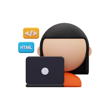 Web-Entwickler  3D Icon