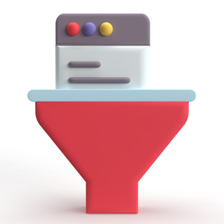 Webfilter  3D Icon