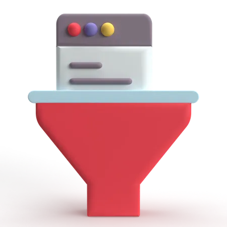 Webfilter  3D Icon