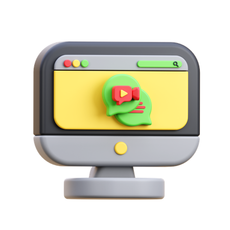 Webinar  3D Icon