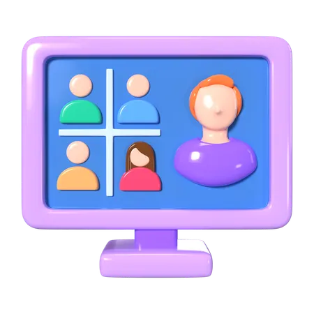 This Is Webinar 3 D Render Illustration Icon It Comes As A High Resolution PNG File Isolated On A Transparent Background The Available 3 D Model File Formats Include BLEND OBJ FBX And GLTF 3D Icon