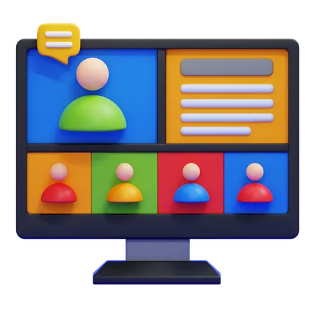 Webinar  3D Icon