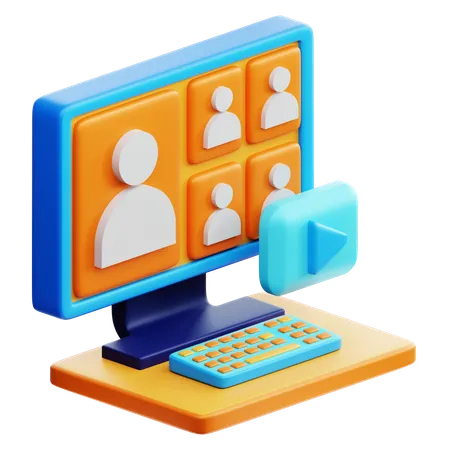 Webinar  3D Icon