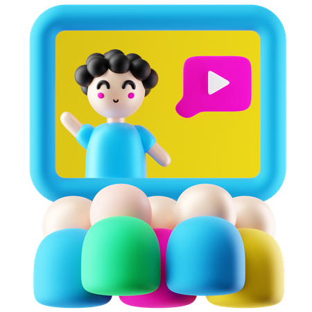 Webinar  3D Icon