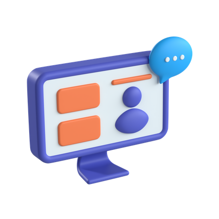 Webinário  3D Icon