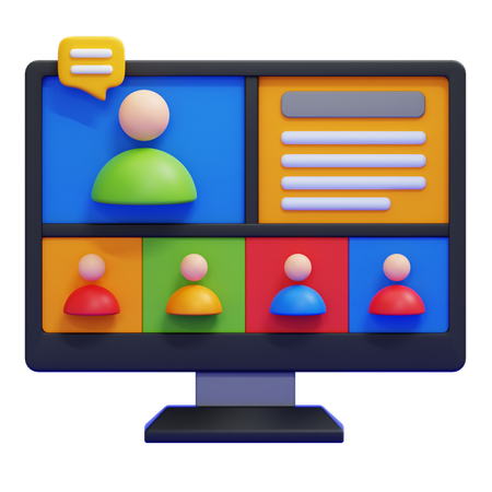 Webinário  3D Icon