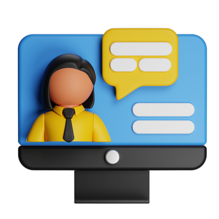 Webinário  3D Icon