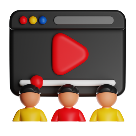 Webinário  3D Icon