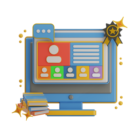 Webinário  3D Icon