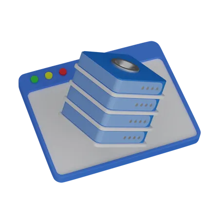 Weblayout mit Datenbank  3D Icon