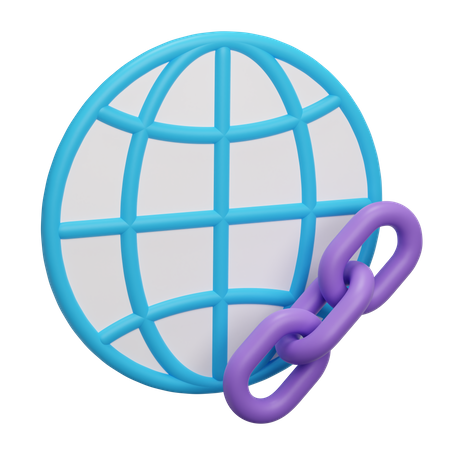 Weblink  3D Icon