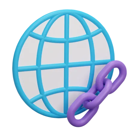 Weblink  3D Icon